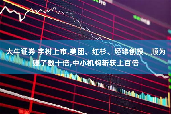 大牛证券 宇树上市,美团、红杉、经纬创投、顺为赚了数十倍,中小机构斩获上百倍